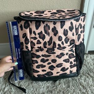 Leopard Print Ice Chest Backpack